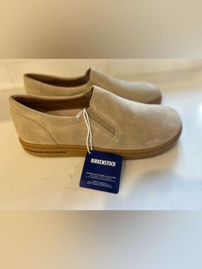 Birkenstock NWT SIZE 12 Oswego Suede Leather Slip on sneaker streetwear neutral